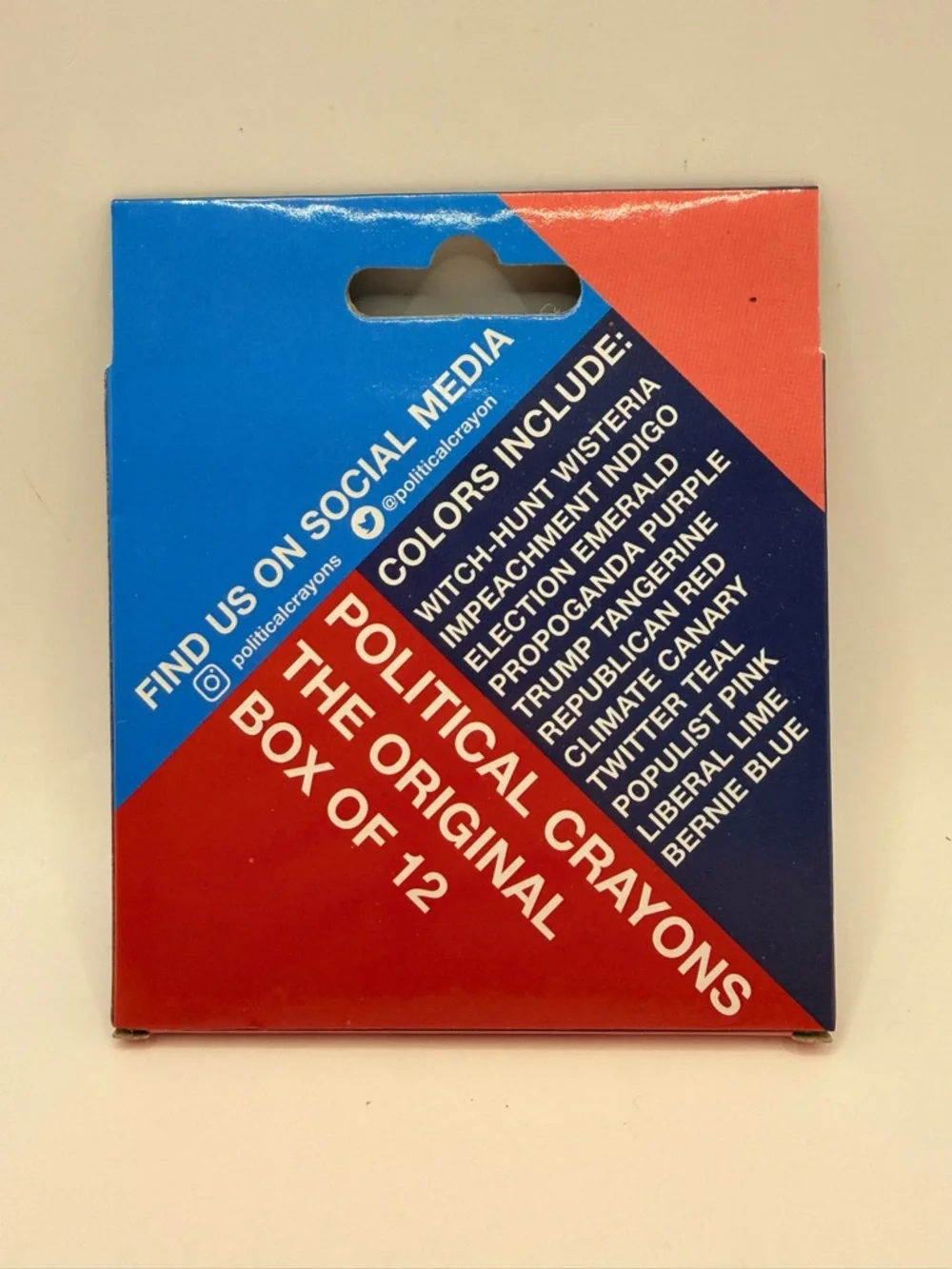 Political Crayons Satirical Novelty Humor Party Crayons Party Favors, Box of 12